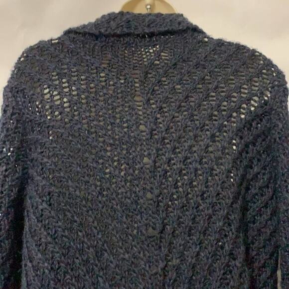 FREE PEOPLE OVERSIZE KNIT BLUE SWEATER SIZE‎ M - Picture 3 of 10